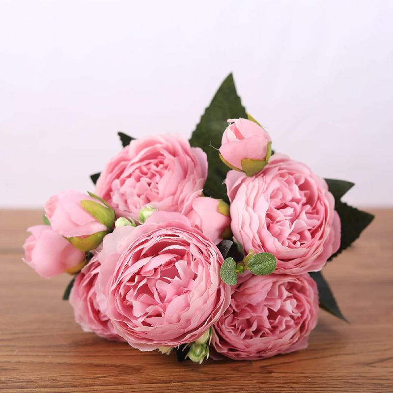 Fleur Artificielle Rose En Bouquet Raffiné