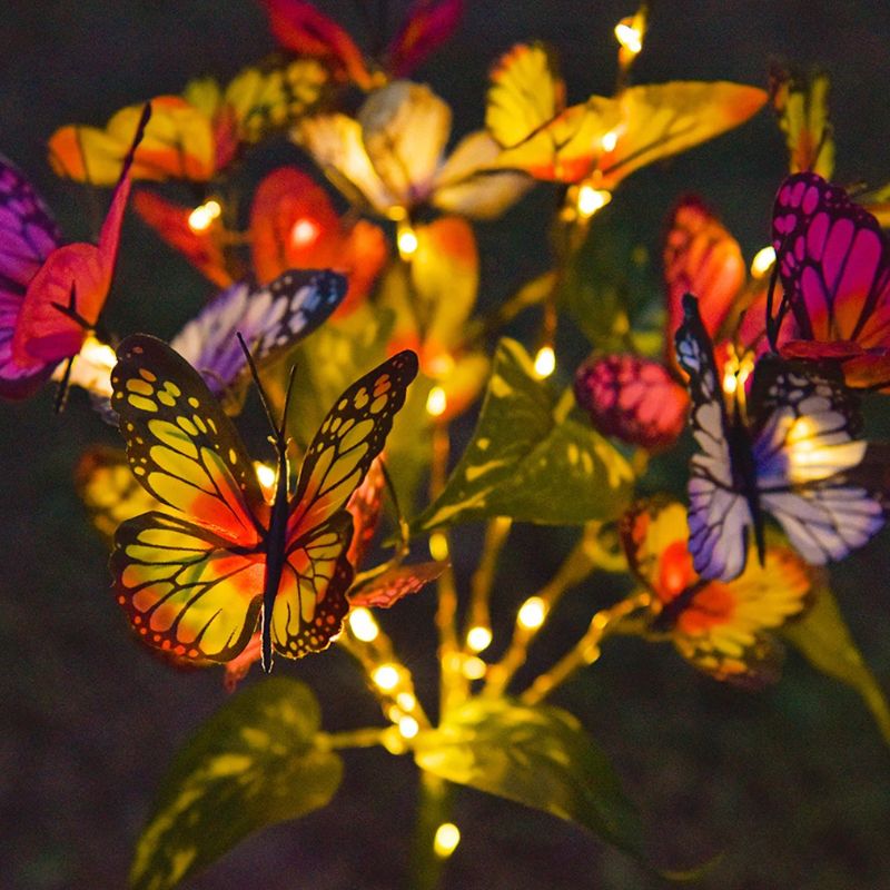 Éclairages Solaires de Jardin Papillons Fantaisie