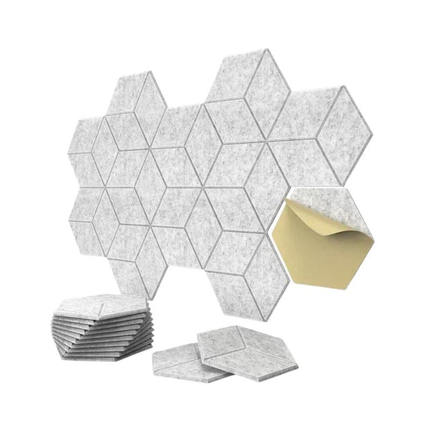 Panneau Mural Acoustique Hexagonal Insonorisant Auto Adhésif