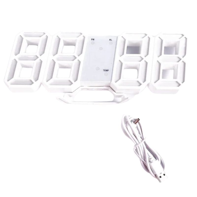 Horloge Numérique LED 3D Lumineuse