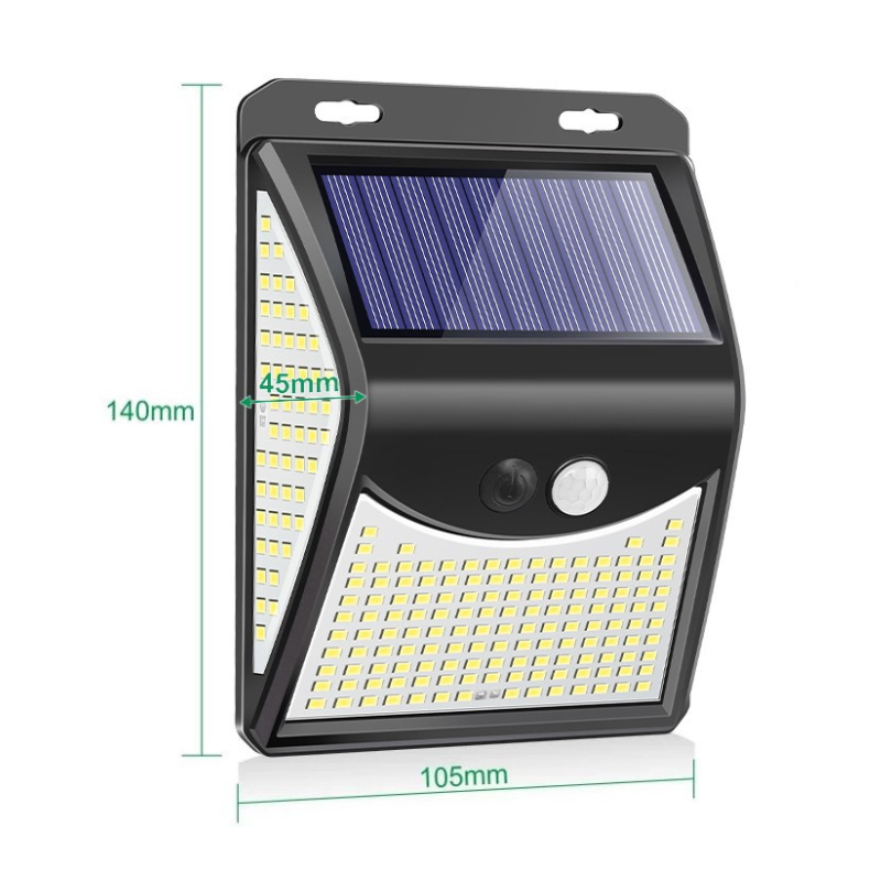Appliques Murales Extérieures Étanches à Énergie Solaire 4 Modes