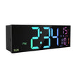 Grande Horloge Murale LED Moderne Avec Chiffres Lumineux
