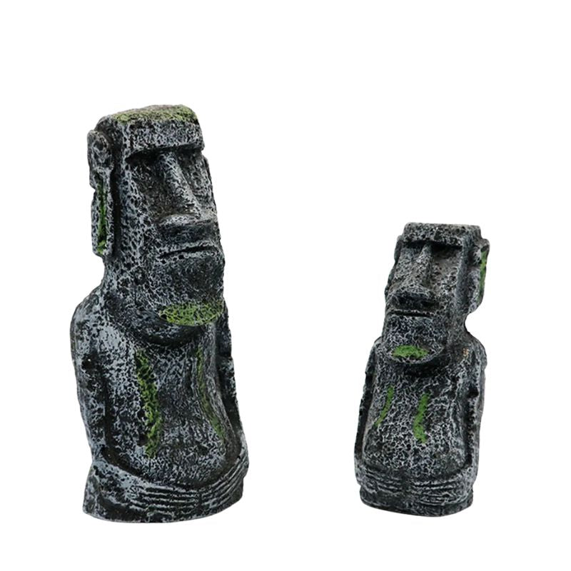 Sculpture Moai En Pierre Avec Effet Vieilli Naturel