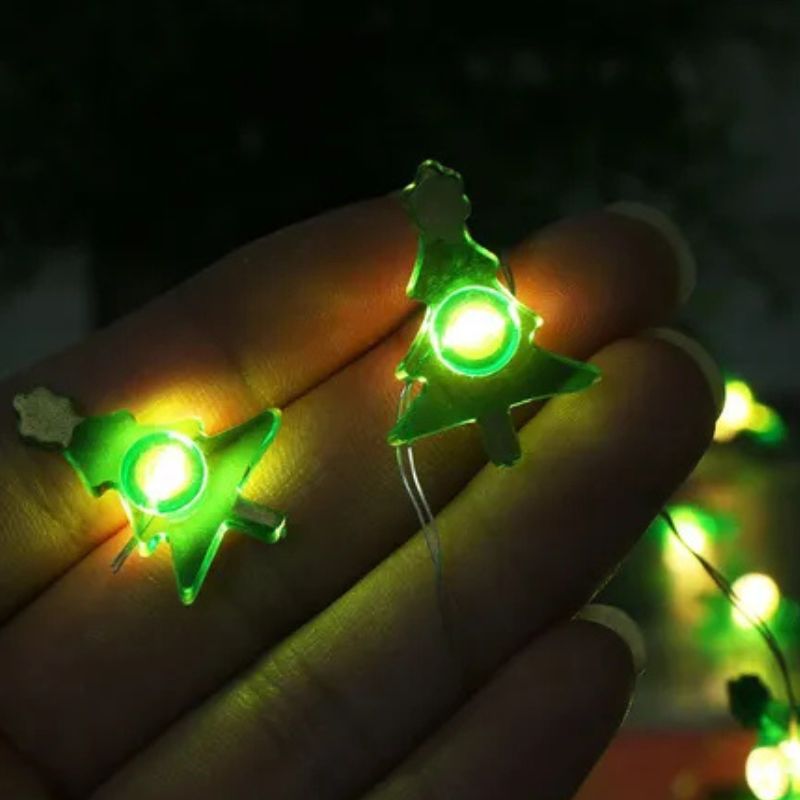 Guirlandes de Noël LED Sapins Verts