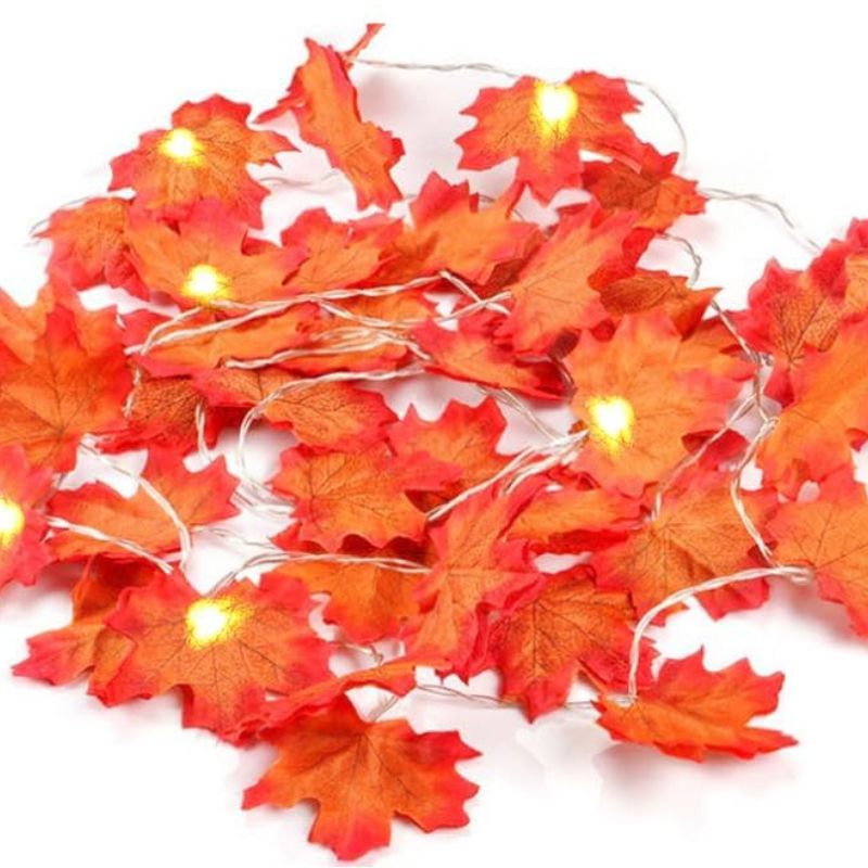 Guirlandes d’Intérieur Feuilles d’Érable LED Automne