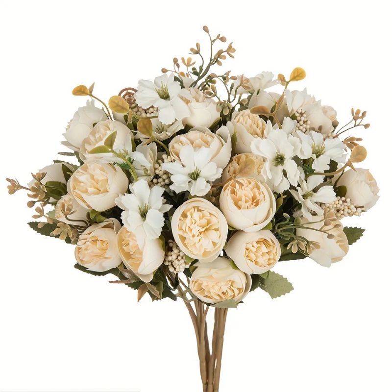 Fleur Artificielle Beige Avec Arrangement Floral