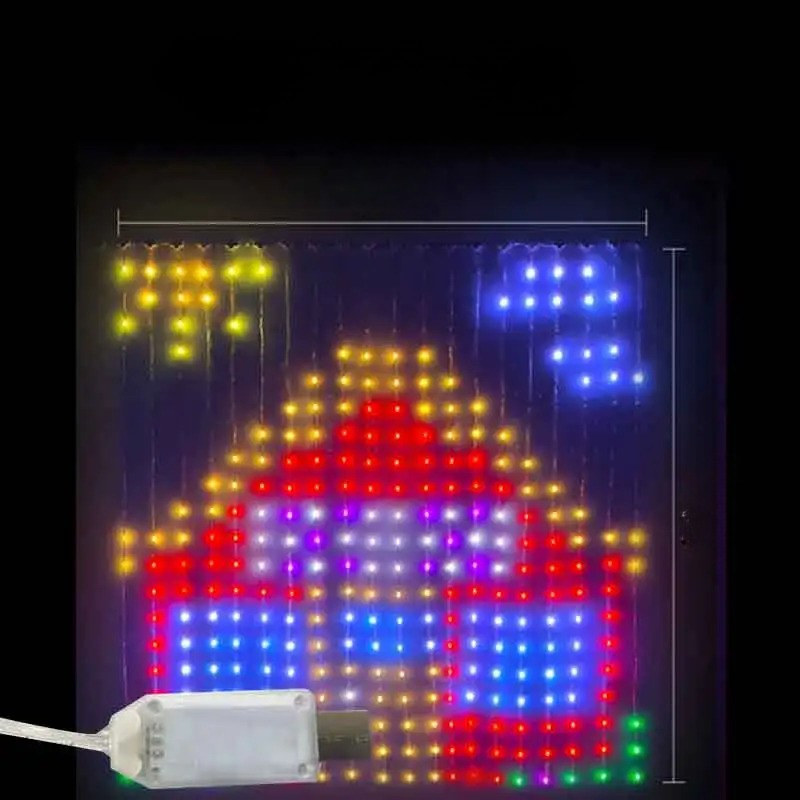Guirlande Rideau Lumineux LED Intelligent