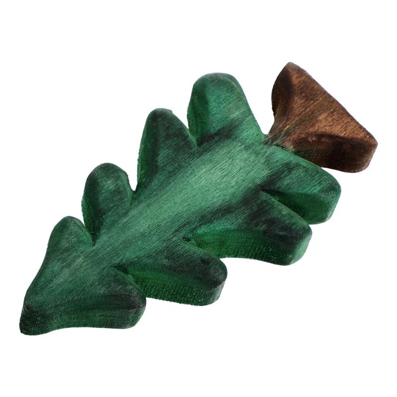 Sapin En Bois Vert Avec Base Naturelle Pour Décoration