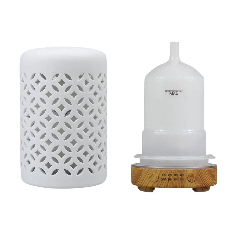 Diffuseur D’Huiles Essentielles Design En Céramique Lumineux Relaxant