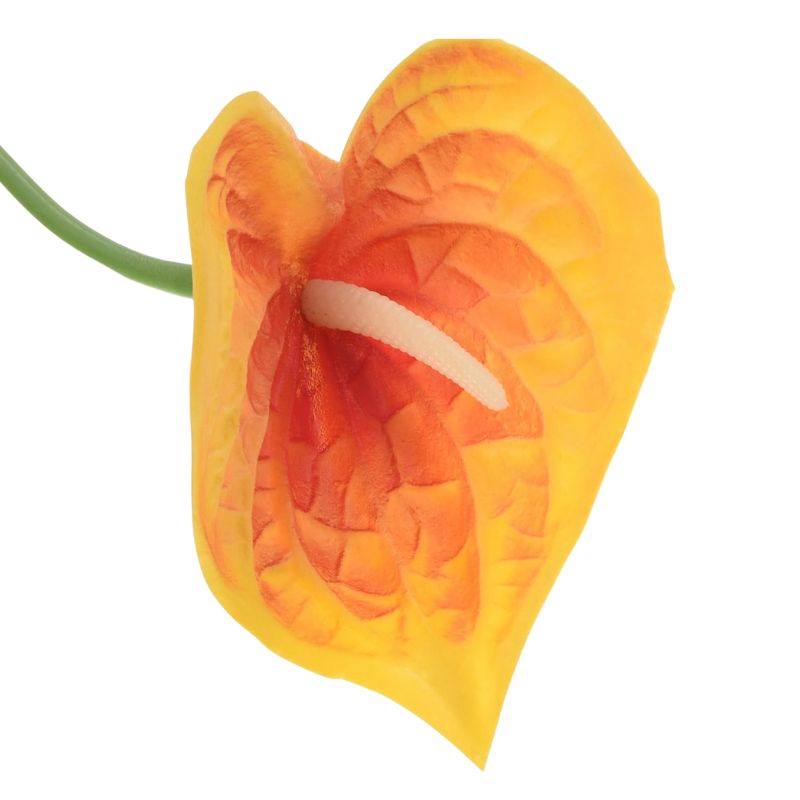 Fleur Artificielle Orange En Calla Élancé