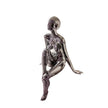 Sculpture Moderne Femme Chrome Design Contemporain