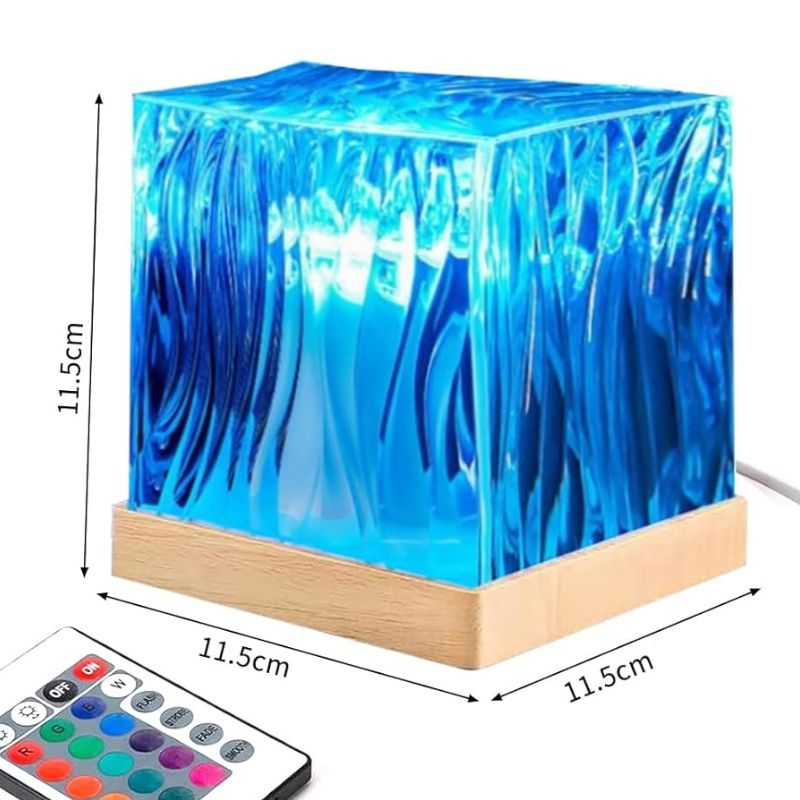Éclairage de Soirée Lampe Cristal à Effet Aurore Boréale