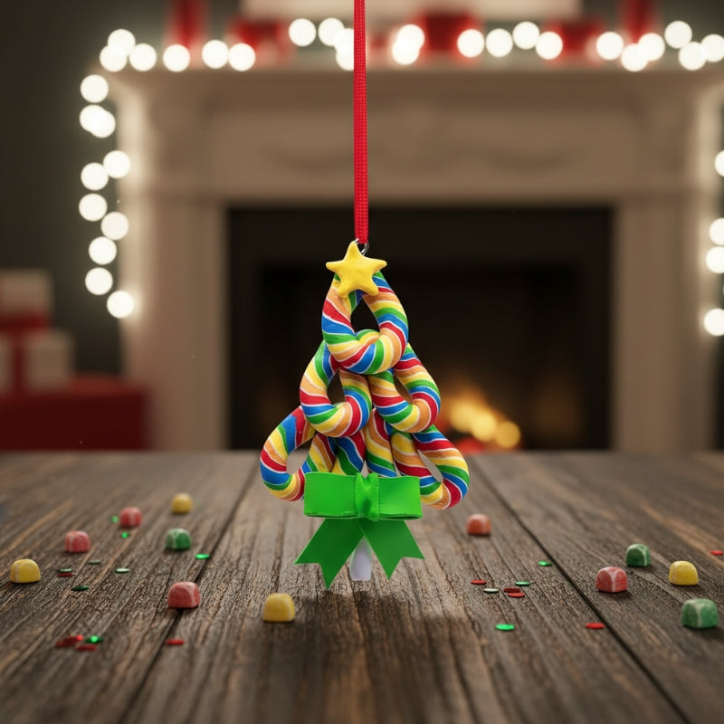 Décorations de Noël Sapin Sucette Coloré