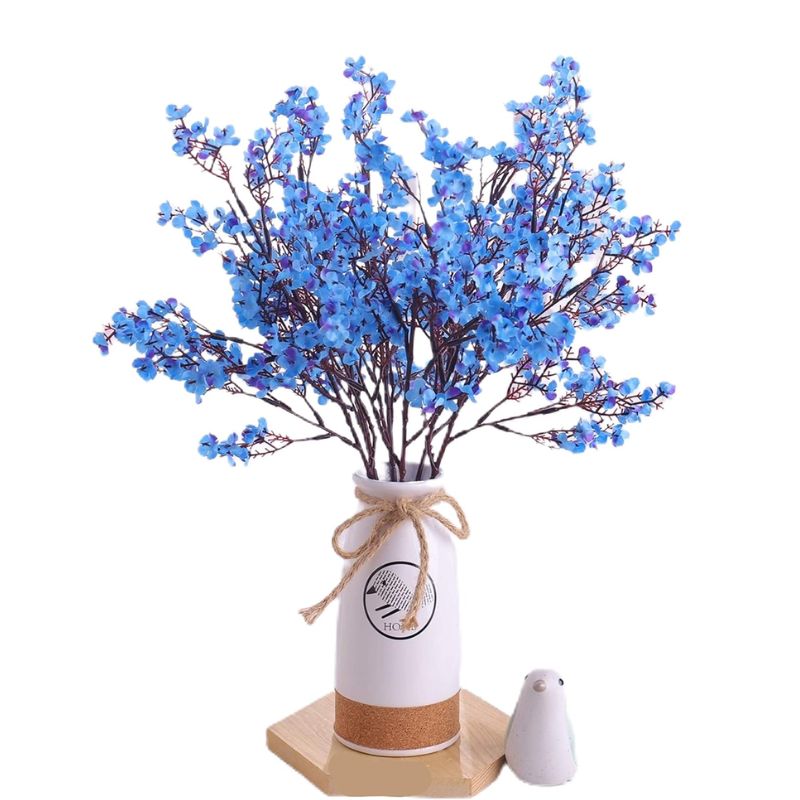 Fleur Artificielle Bleu avec Branche Fleurs Subtiles