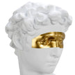 Sculpture Buste David Avec Masque Doré Moderne