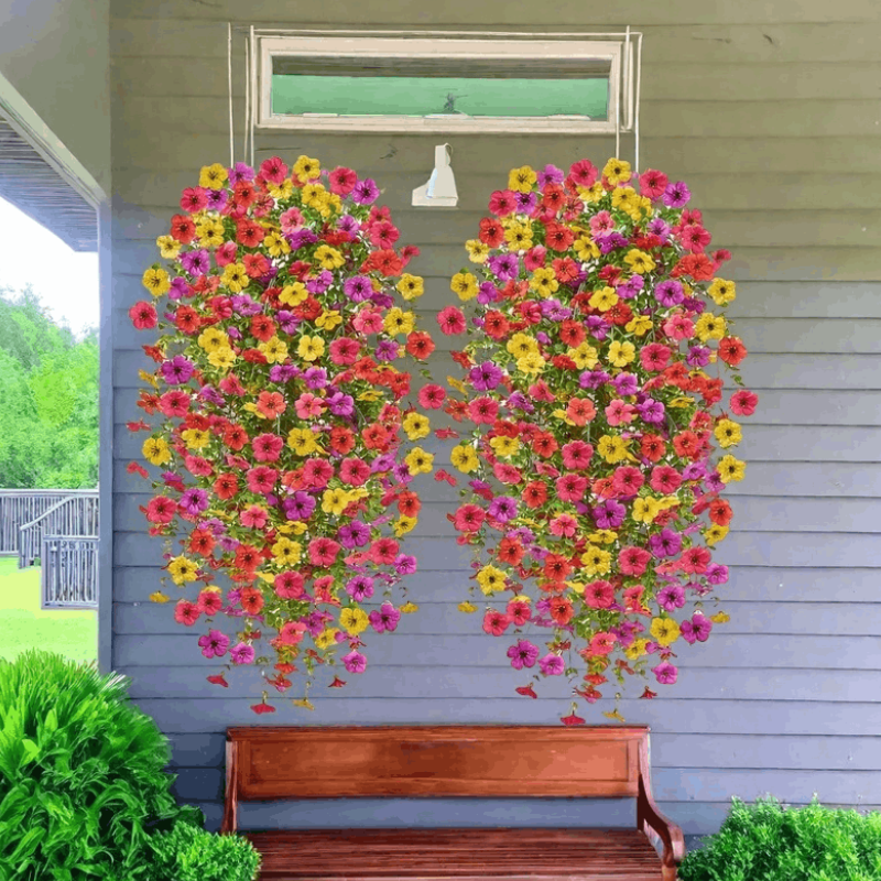 Guirlande De Fleurs Artificielles En Suspension