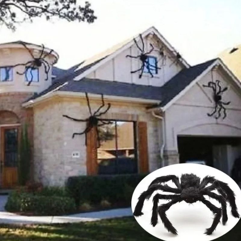 Décorations Halloween Araignée Poilue Gigantesque