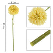 Fleur Artificielle Jaune Avec Effet Pompon Naturel