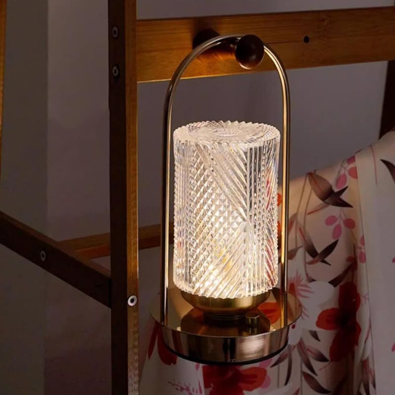 Éclairages De Table Modernes En Cristal Avec Lumière Réglable