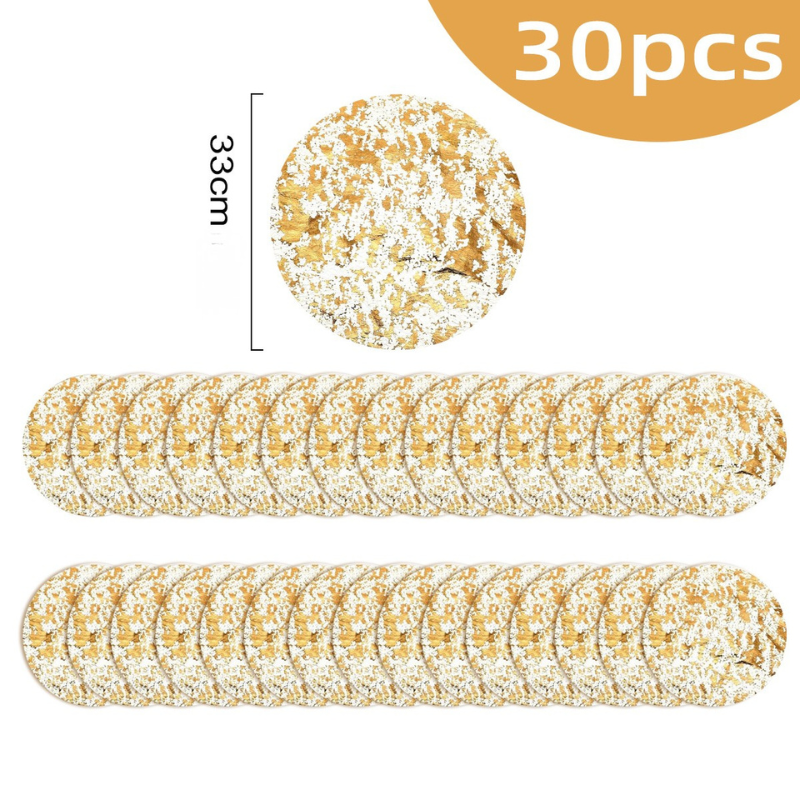 Set De Table Jetable En Papier Décoratif