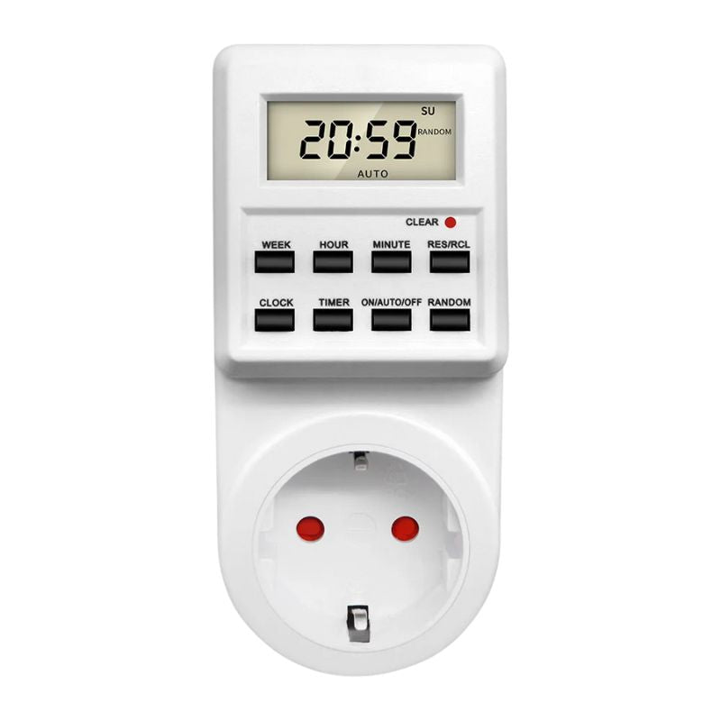 Programmateur De Prise Digitale Avec Écran LCD Et Boutons De Contrôle