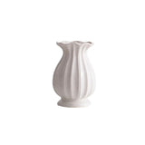 Vase XXL Céramique Blanche pour Fleurs Sèches