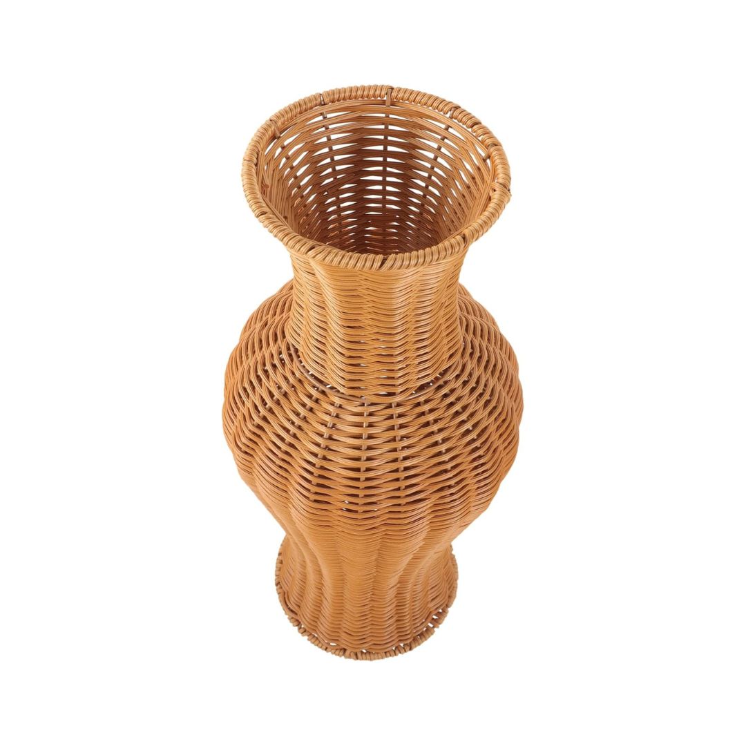 Vase en Osier de Style Pastoral