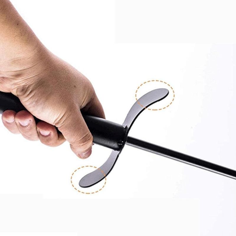 Pince À Feu En Fer Noir Long avec Manche Sécurisé