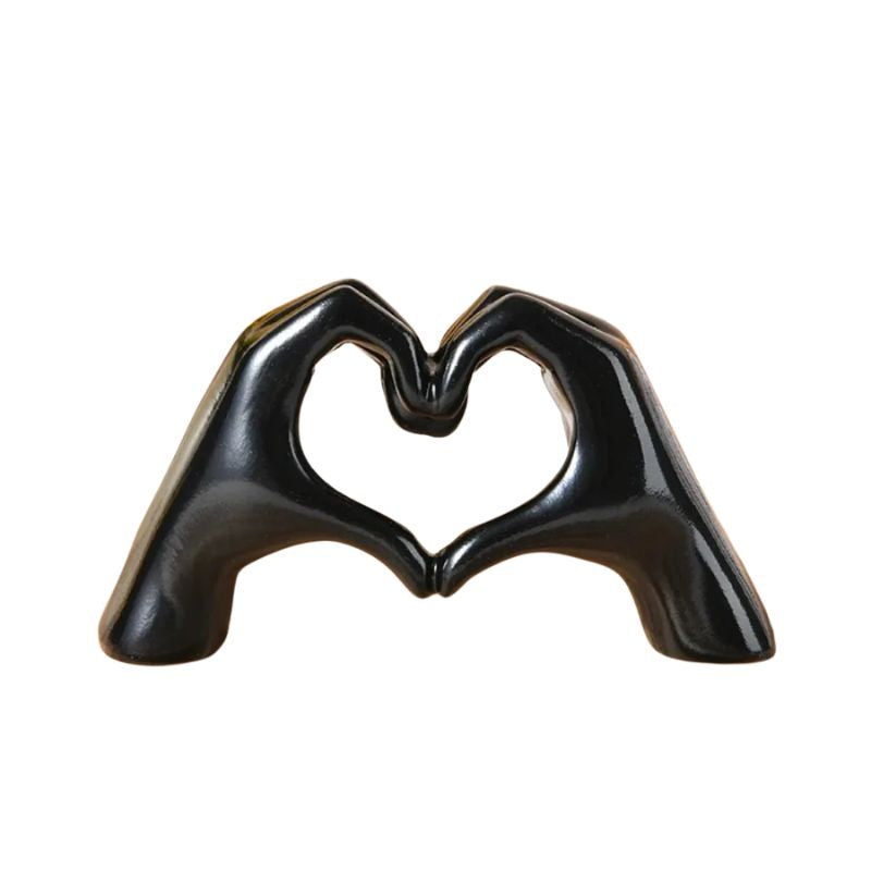 Sculpture Moderne Mains En Cœur Design