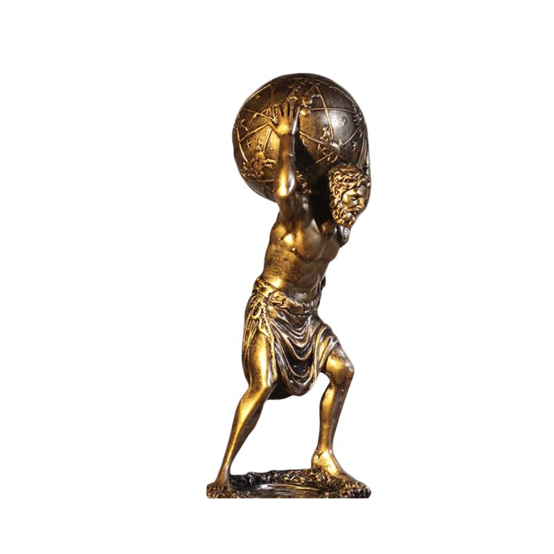 Sculpture Grecque Dieu Atlas En Décoration Mythologique Élégante