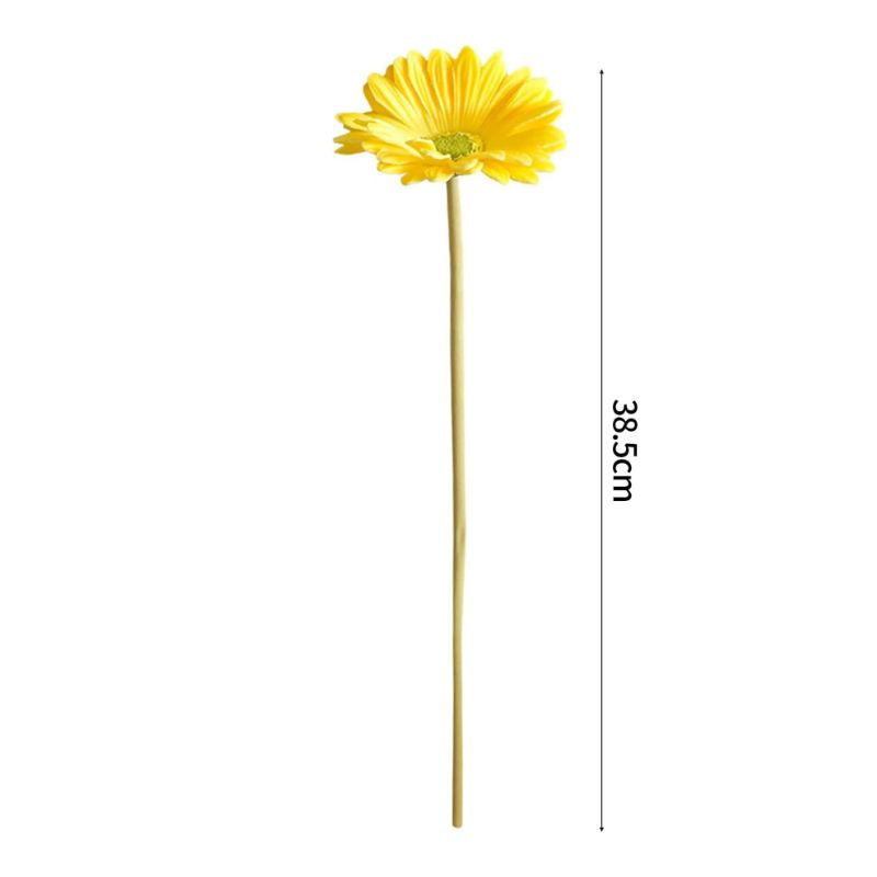 Fleur Artificielle Jaune Gerbera Style Naturel