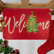 Décorations de Noël Tapis de Porte Sapin