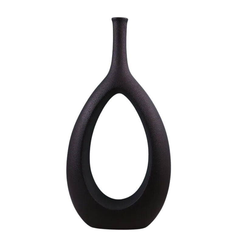 Vase Creux en Céramique de Style Nordique