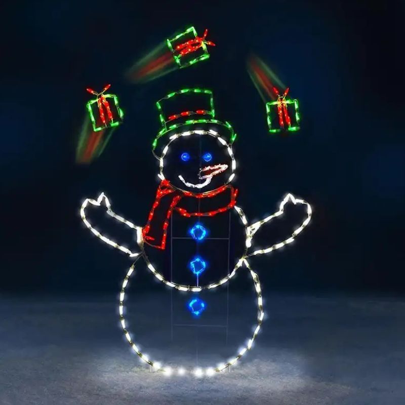Décorations de Noël Bonhomme de Neige Lumineux
