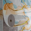 Panneau Mural PVC Décoratif Imitation Marbre Avec Effet Aquarelle