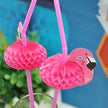 Décorations Été Pailles Flamant Rose 25 Pièces