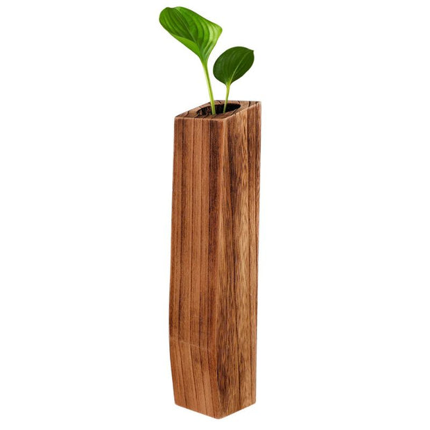 Vase Poser en Bois pour Fleurs