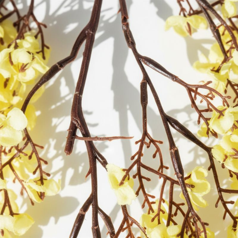 Fleur Artificielle Jaune Style Printanier Décoratif