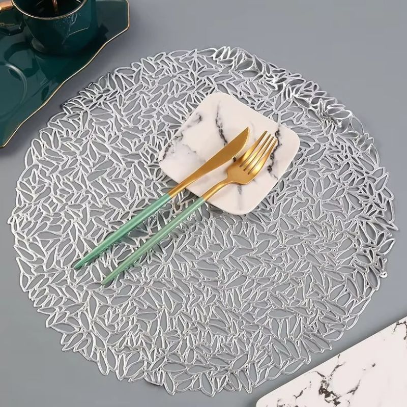 Set De Table Vinyle Motif Feuille Chic Et Raffiné