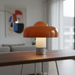 Lampe Champignon Orange Design Vintage