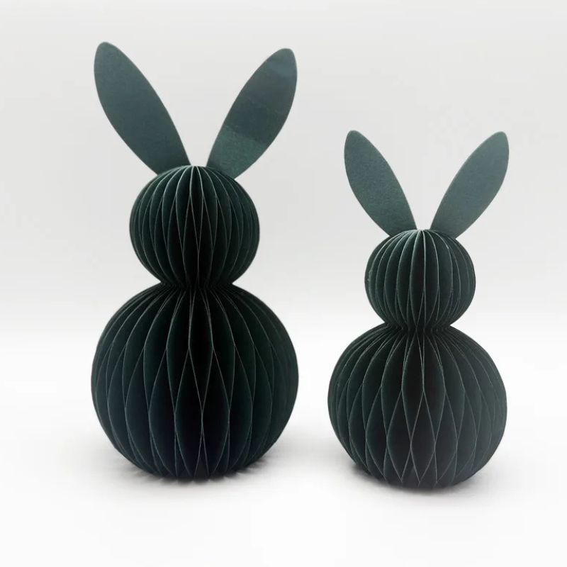 Sculpture Papier Lapin Alvéolé Avec Design 3D Décoratif