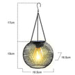 Lanternes Solaires Boule Métal LED Suspendue