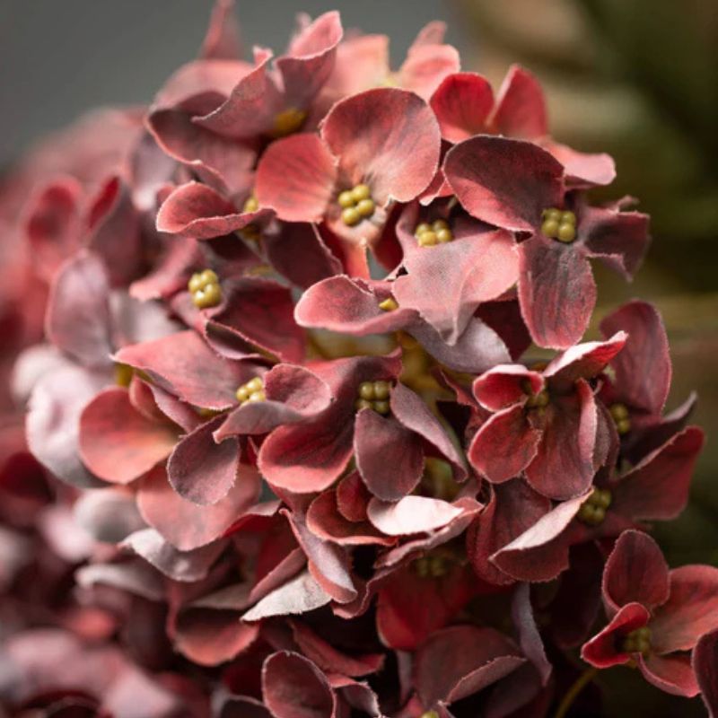 Fleur Artificielle Marron Hortensia Aspect Naturel