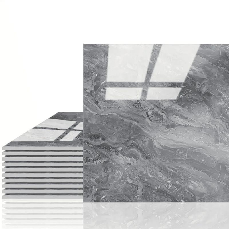Panneau Mural PVC Effet Marbre Gris