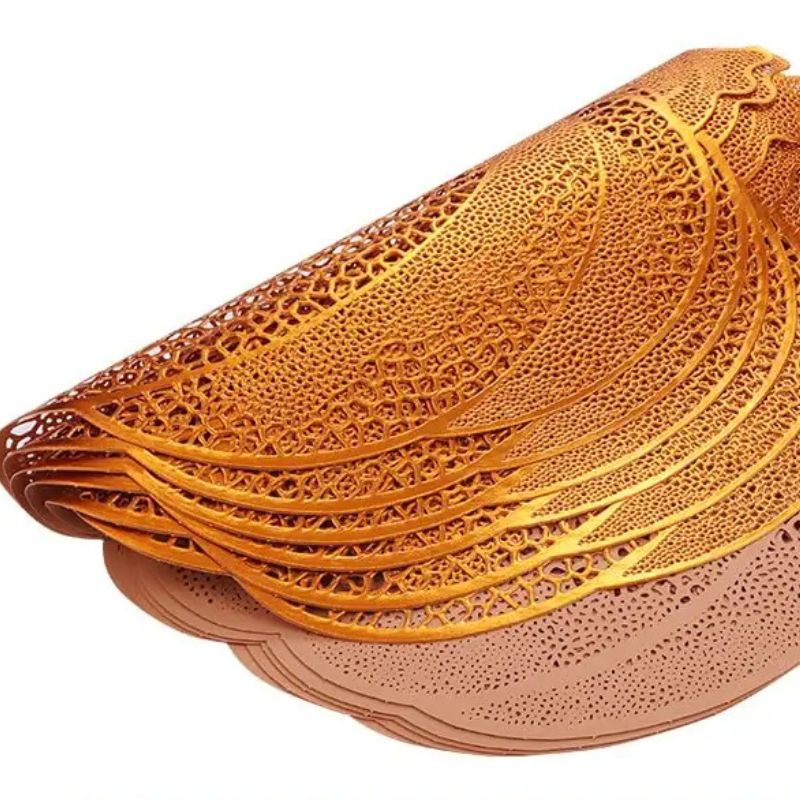 Set De Table Vinyle en Forme de Citrouille