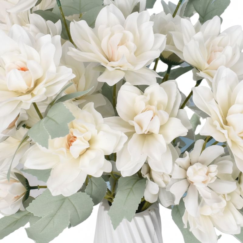 Fleur Artificielle Blanc Pivoine En Bouquet Chic