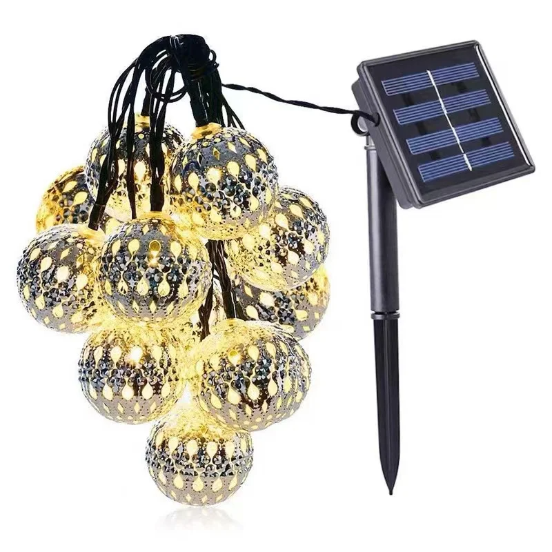 Guirlandes d’Extérieur LED Boules Creuses Marocaines