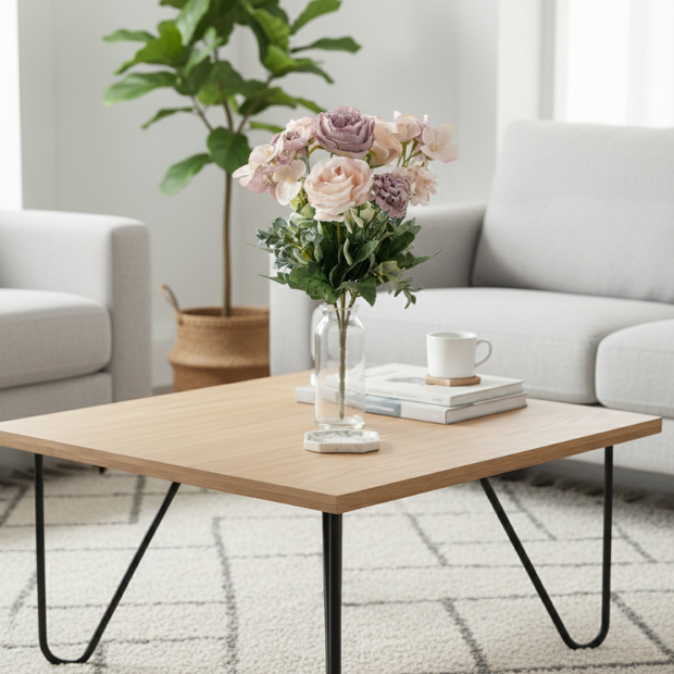 Fleur Artificielle Multicolore Avec Pétales Déployés