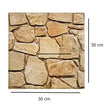 Panneau Mural 3D Fausse Pierre Marron Design Moderne