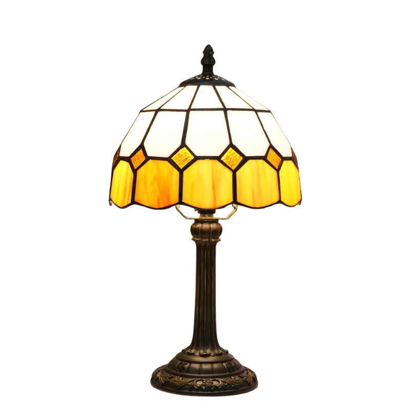 Lampe Champignon Gallé En Vitrail Style Méditerranéen